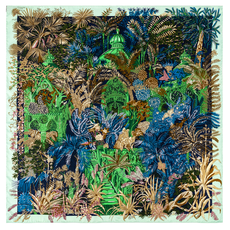 Silk Scarf Square - Sciarpa di seta twill arrotolata a