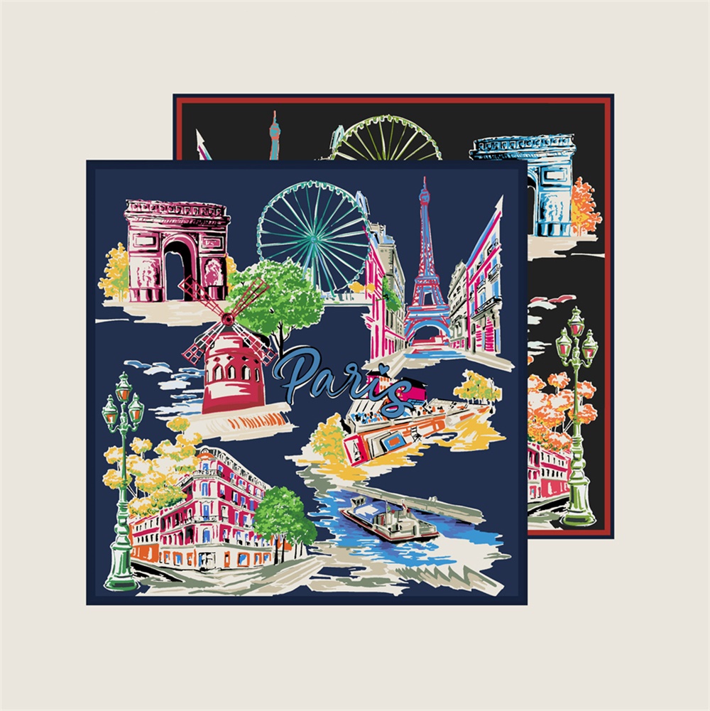Silk Scarf Square - Sciarpa in Seta Twill 90CM per