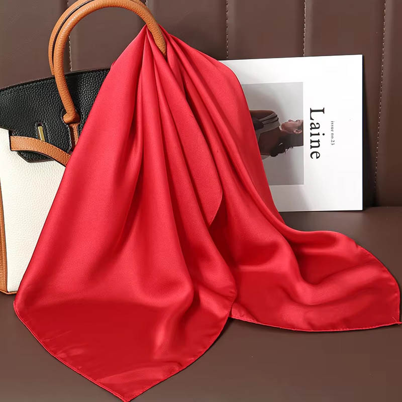 Silk Scarf Square - Sciarpa quadrata di seta tinta unita