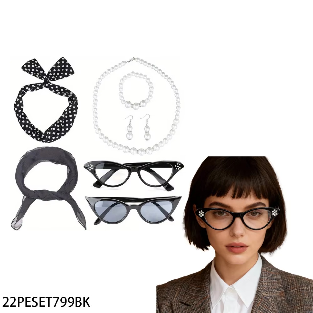 Women'S Accessories In The 1950S - Set di Accessori per Costume da