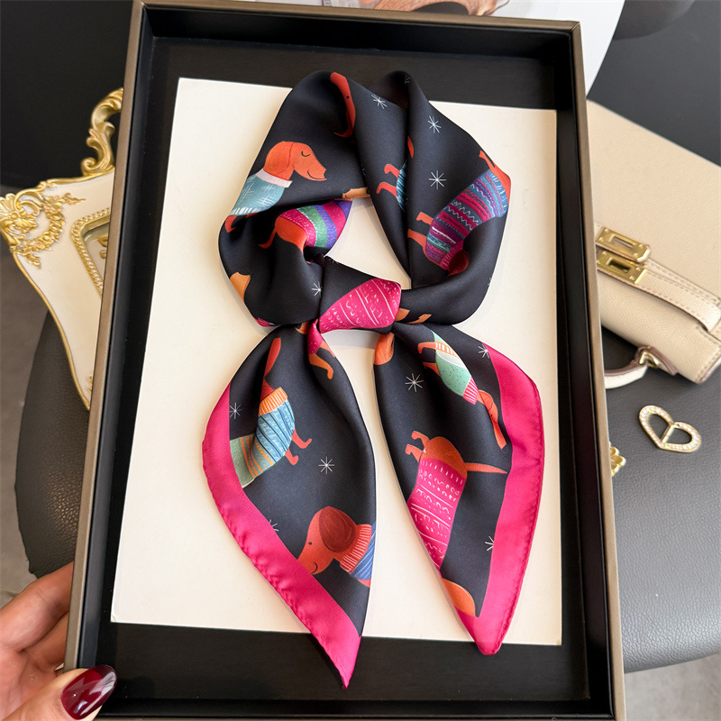 Silk Scarf Square - Foulard Quadrato da Donna Elegante in