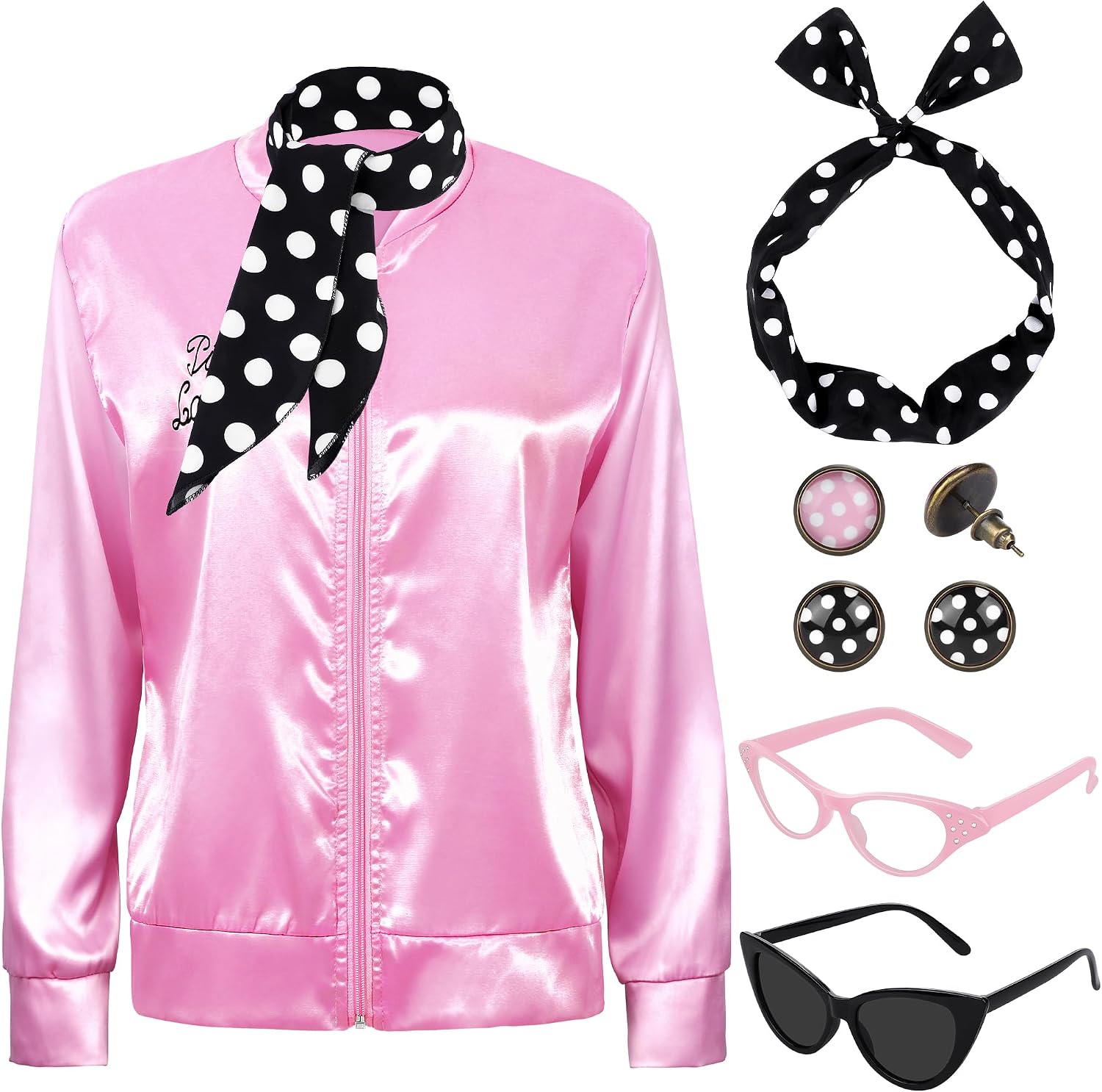 Women'S Accessories In The 1950S - Giacca in raso rosa anni '50