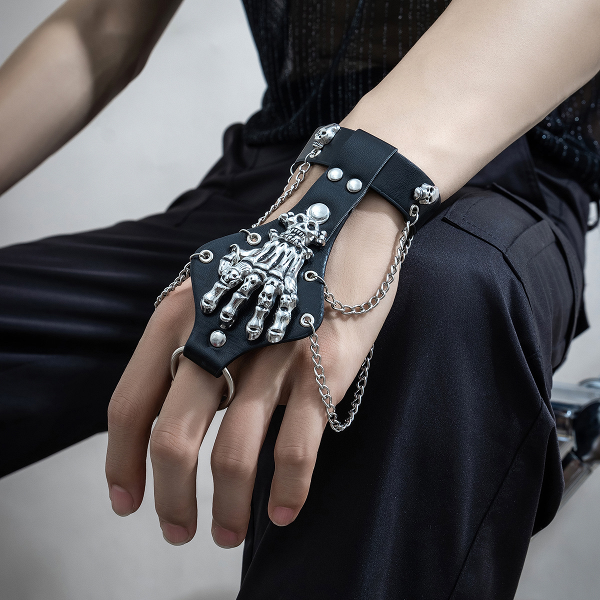 Women'S Emo Accessories - 2024 Nuovo Emo Punk Gotico Teschio