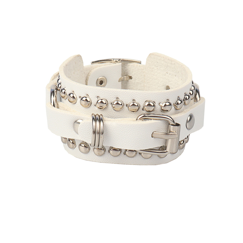 Goth Bracciale in pelle nera B - Women'S Emo Accessories recensione e prezzo