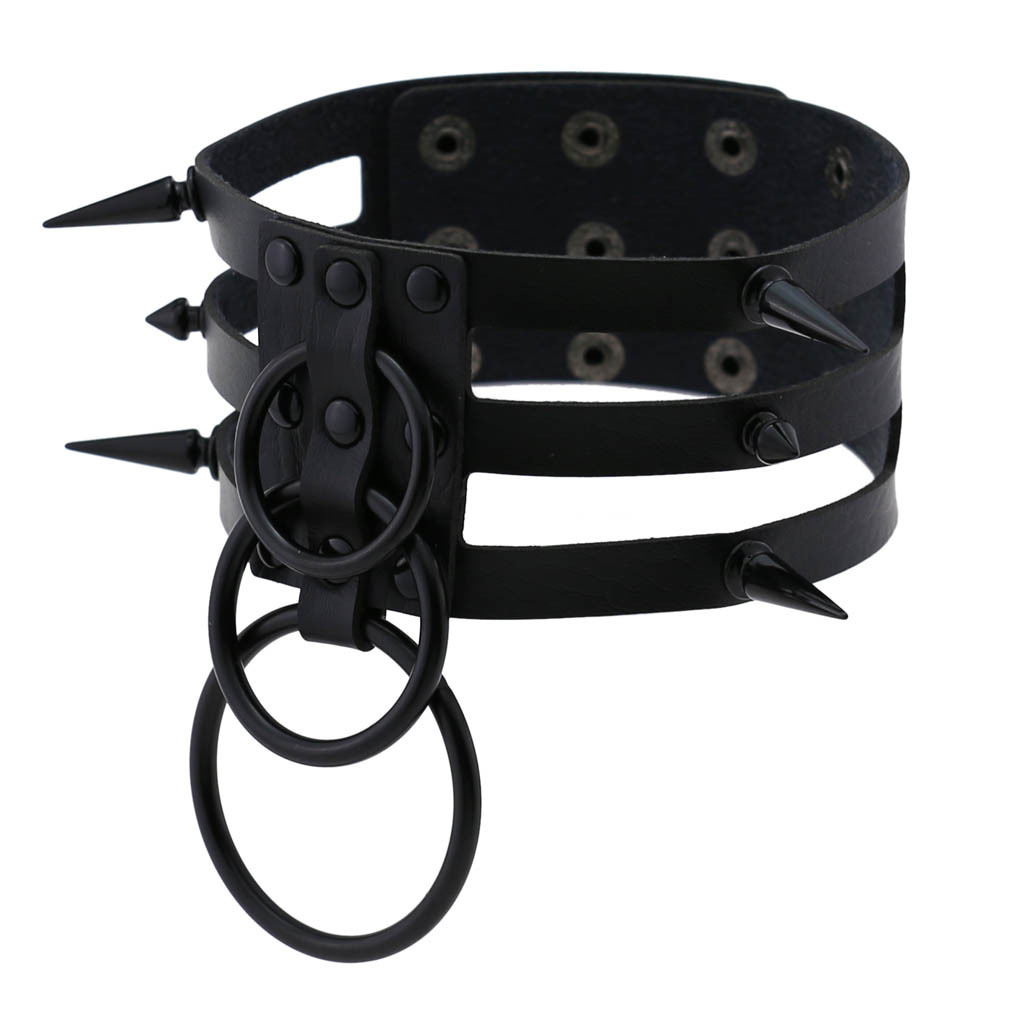 Collana girocollo in pelle con - Women'S Emo Accessories recensione e prezzo
