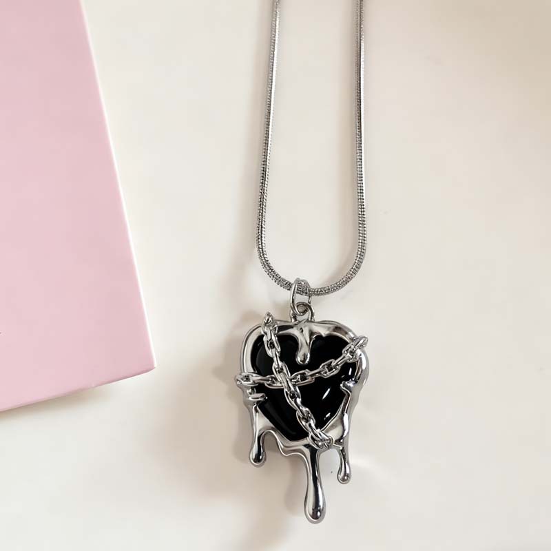 Nuovo punk gotico rosso nero l - Women'S Emo Accessories recensione e prezzo